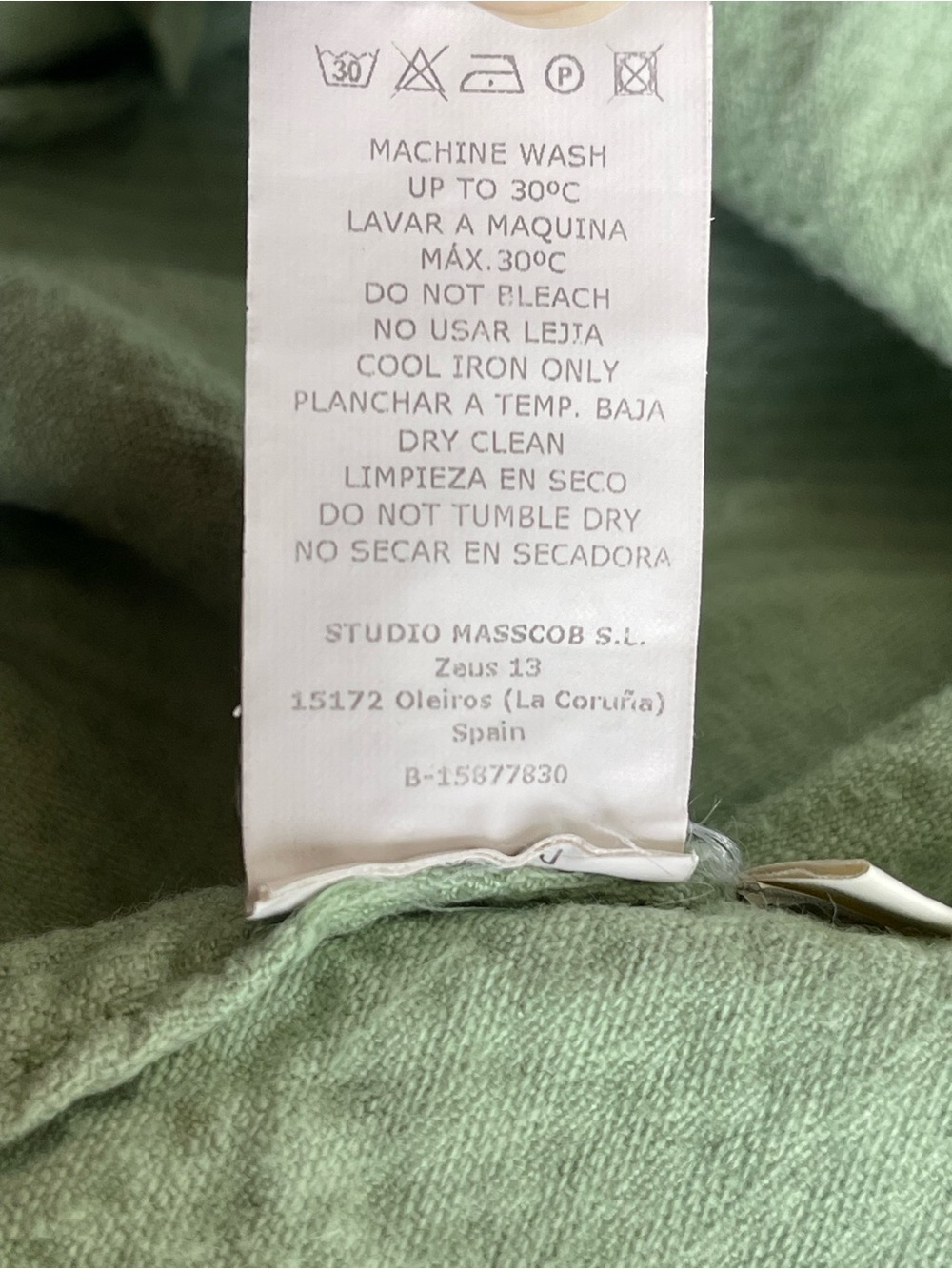 Masscob Corduroy Trousers Green Size EU 40 - Picture 13 of 16